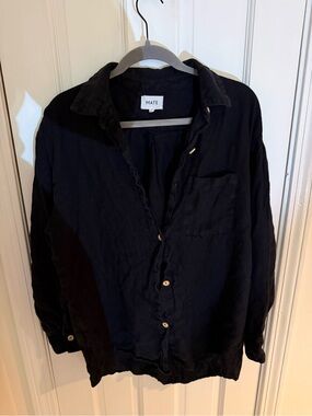 MATE Women's Black Button-Down Shirt